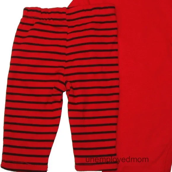 Dinosaur Christmas Outfit Boys Tree Rex 2 pc Set Bodysuit Pants Holiday - Picture 5 of 5